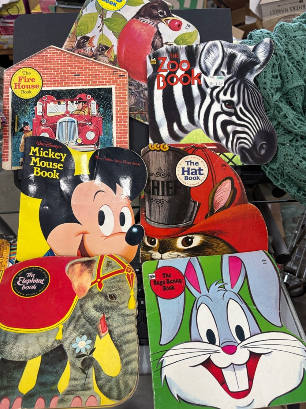 Vintage Golden shape Books Bundle — Colorful Animal & Character Covers
